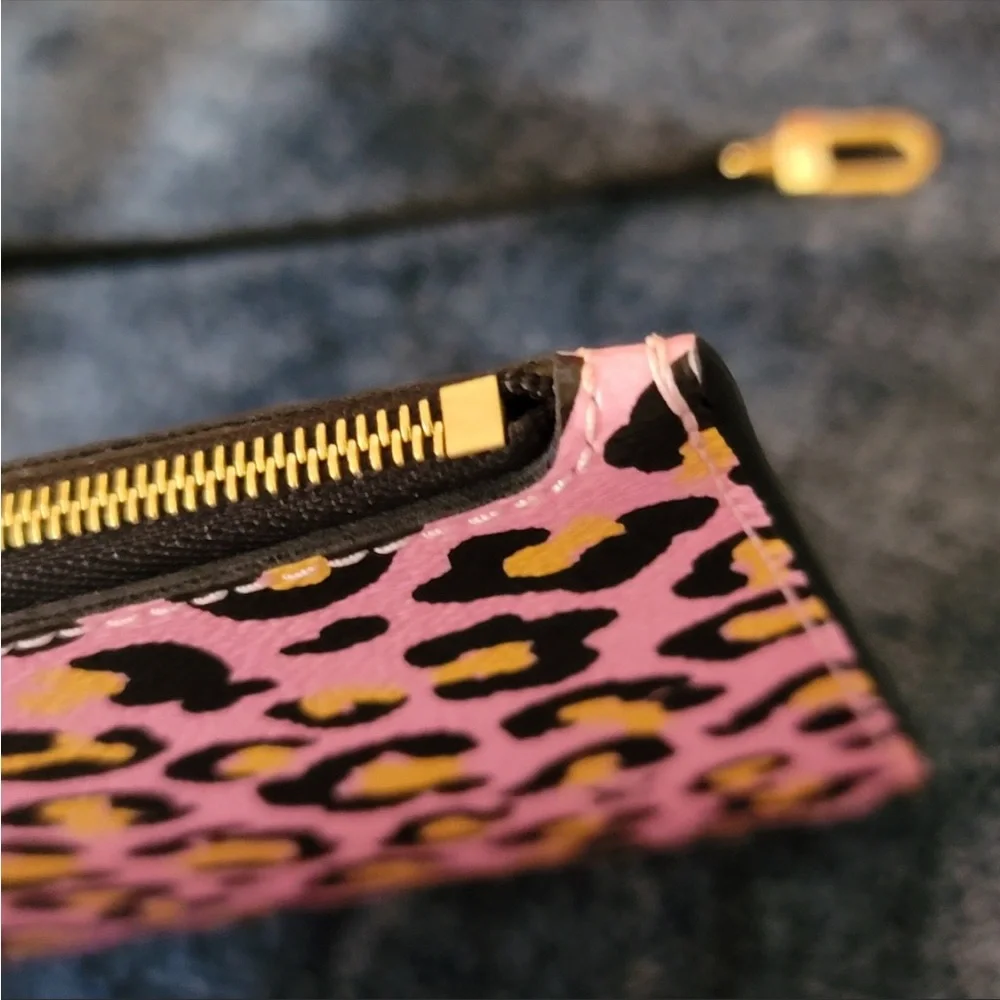Louis Vuitton Pink Cheetah Wild at Heart Neverfull Pochette MM or GM Wristlet 18 - Picture 3 of 12